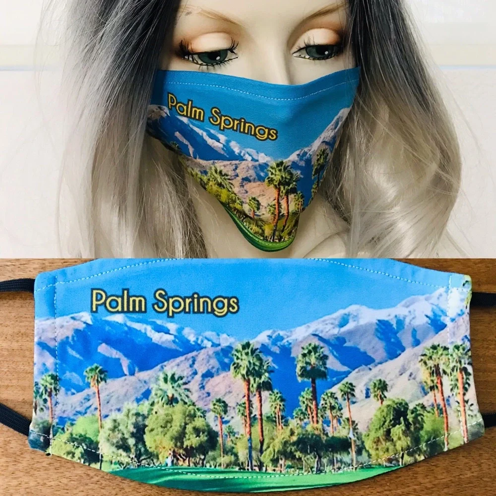 Beautiful New PALM SPRINGS Adult FACE MASK O/S
